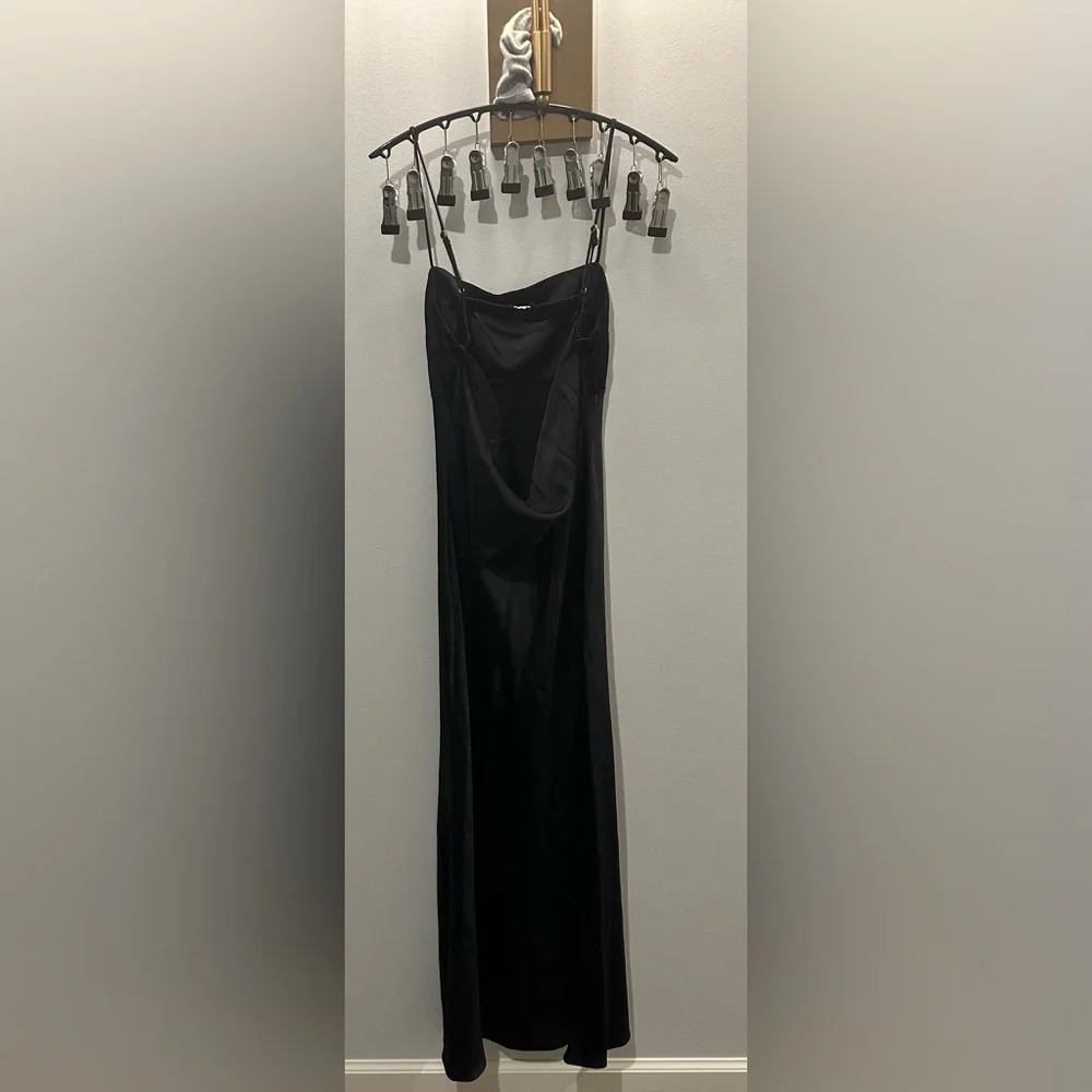 Abercrombie & Fitch Satin Cowl Back Slip Midi Dress XS